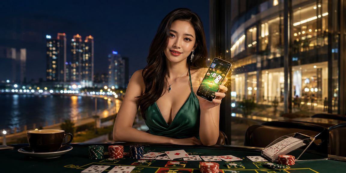 Paparan baccarat gaya Melayu di Pulau Pinang — meja permainan kasino